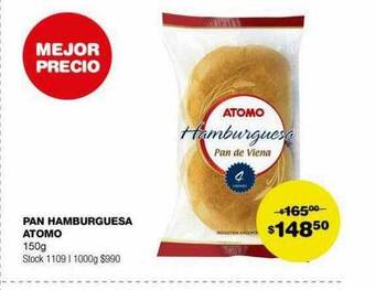 Atomo Conviene Pan hamburguesa atomo oferta