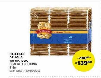 Atomo Conviene Galletas de agua tia maruca oferta