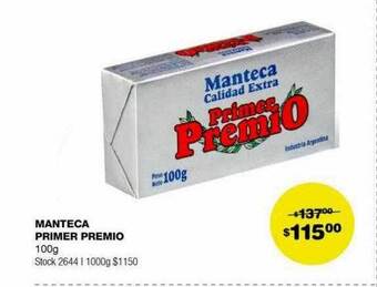 Atomo Conviene Manteca primer premio oferta