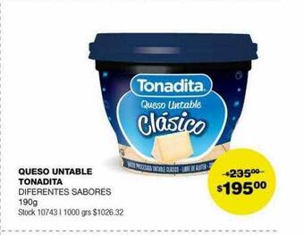 Atomo Conviene Queso untable tonadita oferta