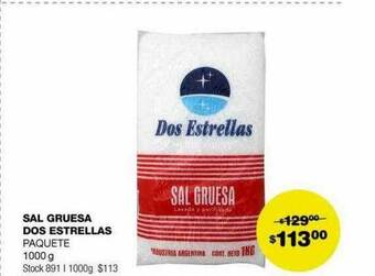 Atomo Conviene Sal gruesa dos estrellas oferta