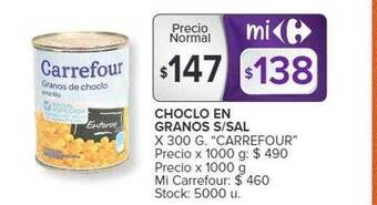 Carrefour Choclo en granos s-sal oferta