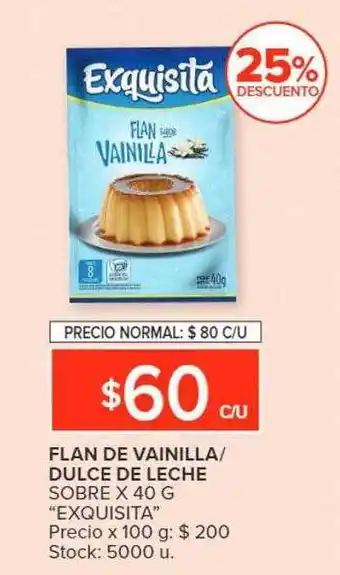 Carrefour Flan de vainilla-dulce de leche oferta