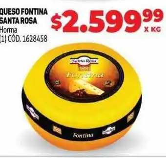Makro Queso fontina santa rosa horma oferta