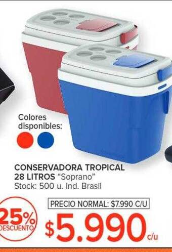 Carrefour Conservadora tropical 28 litros oferta