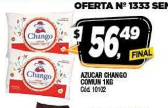 Supermercados Yaguar Azucar Chango Comun 1kg oferta