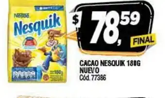 Supermercados Yaguar Cacao Nesquik 180g Nuevo oferta