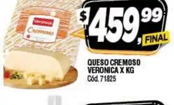 Supermercados Yaguar Queso Cremoso Veronica x kg oferta