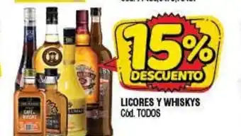 Supermercados Yaguar Licores y Whiskys oferta