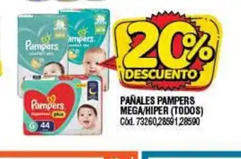 Supermercados Yaguar Pañales Pampers Mgea/Hiper oferta