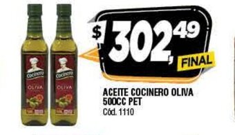 Supermercados Yaguar Aceite Cocinero Oliva 500cc Pet oferta
