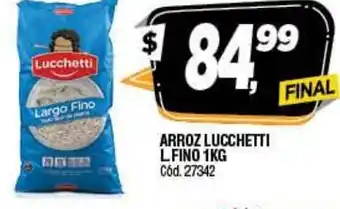 Supermercados Yaguar Arroz Lucchetti L. Fino 1kg oferta