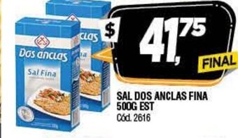 Supermercados Yaguar Sal Dos Anclas Fina 500g est oferta