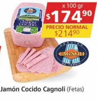 Supermercados Aiello Jamón cocido cagnoli oferta