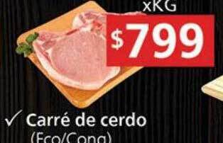Supermercados Aiello Carré de cerdo oferta