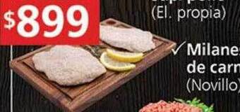 Supermercados Aiello Milanesa de carne oferta