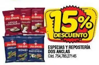 Supermercados Yaguar Especias y Repostería Dos Anclas oferta