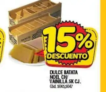 Supermercados Yaguar Dulce Batata Neol Vainilla oferta