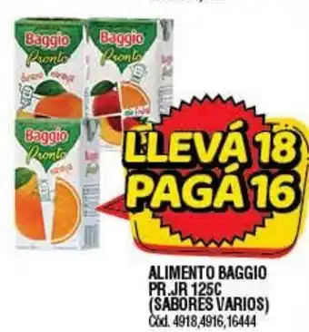 Supermercados Yaguar Alimento Baggio Pr.Jr 125c oferta