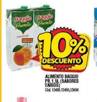 Supermercados Yaguar Alimento Baggio Pr. 1.5L oferta