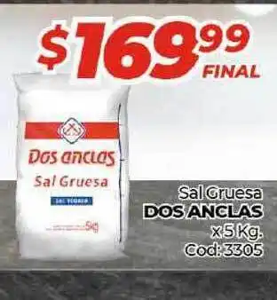 Diarco Dos Anclas Sal Gruesa 5kg oferta