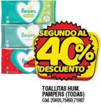 Supermercados Yaguar Toallitas Hum. Pampers oferta
