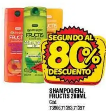 Supermercados Yaguar Shampoo/Enh. fructis 200ml oferta