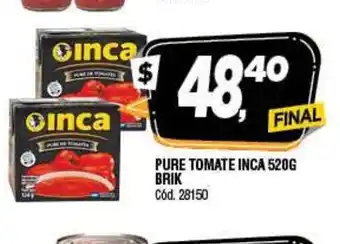 Supermercados Yaguar Pure Tomate Inca 520g oferta