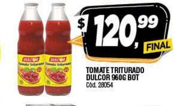 Supermercados Yaguar Tomate Triturado Dulcor 960g Bot oferta