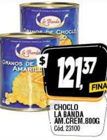 Supermercados Yaguar Choclo La Banda Am. Crem.800g oferta