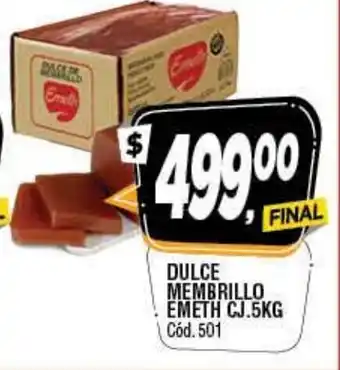 Supermercados Yaguar Dulce Membrillo Emeth Cj. 5kg oferta