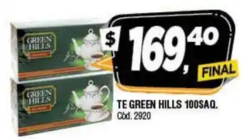 Supermercados Yaguar Te Green Hills 100saq oferta
