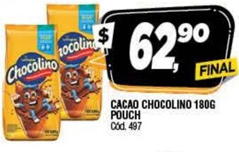 Supermercados Yaguar Cacao Chocolino 180g Pouch oferta