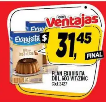 Supermercados Yaguar Flan Exquisita Ddl. 60g Vit/Zinc oferta
