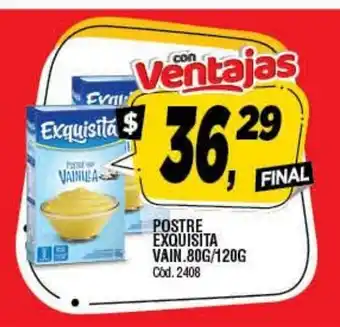 Supermercados Yaguar Postre Exquisita Vain. 80g/120g oferta