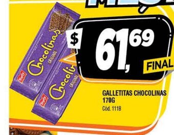 Supermercados Yaguar Galletitas Chocolinas 170g oferta