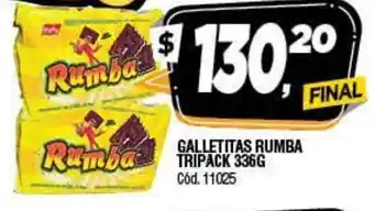 Supermercados Yaguar Galletitas Rumba Tripack 336g oferta
