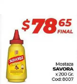 Diarco Savora Mostaza 200gr oferta