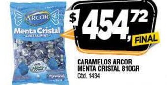 Supermercados Yaguar Caramelos Arcor Menta Cristal 810gr oferta