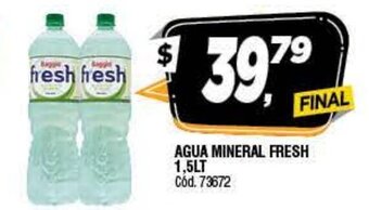 Supermercados Yaguar Agua Mineral Fresh 1,5lt oferta