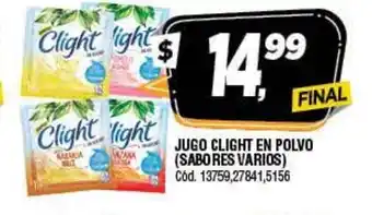 Supermercados Yaguar Jugo Clight En polvo oferta