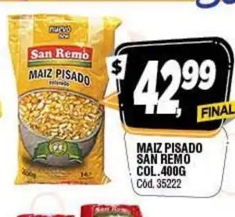 Supermercados Yaguar Maiz Pisado San Remo Col. 400g oferta