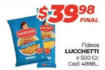 Diarco Lucchetti Fideos 500gr oferta