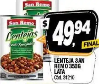 Supermercados Yaguar Lenteja San Remo 350g lata oferta