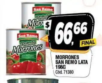 Supermercados Yaguar Morrones San Remo Lata 198g oferta