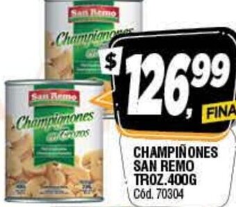 Supermercados Yaguar Champiñones San Remo troz. 400g oferta