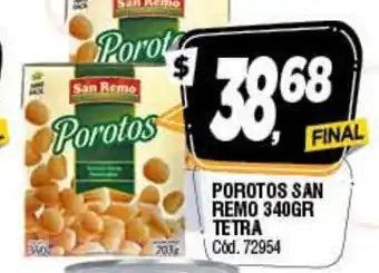 Supermercados Yaguar Porotos San Remo 340gr Tetra oferta