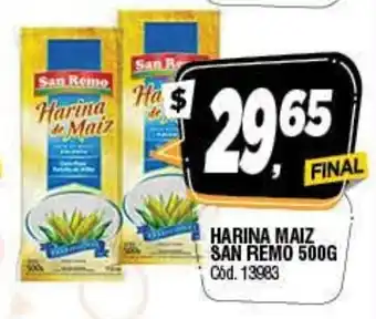 Supermercados Yaguar Harina Maiz San Remo 500g oferta