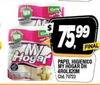 Supermercados Yaguar Papel higienico My Hogar DH 4rollx20m oferta