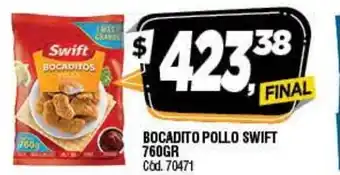 Supermercados Yaguar Bocadito Pollo Swift 760gr oferta